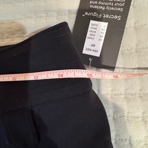 Rekucci Black pants with secret tummy control. Size 6P NWT - Picture 9 of 16